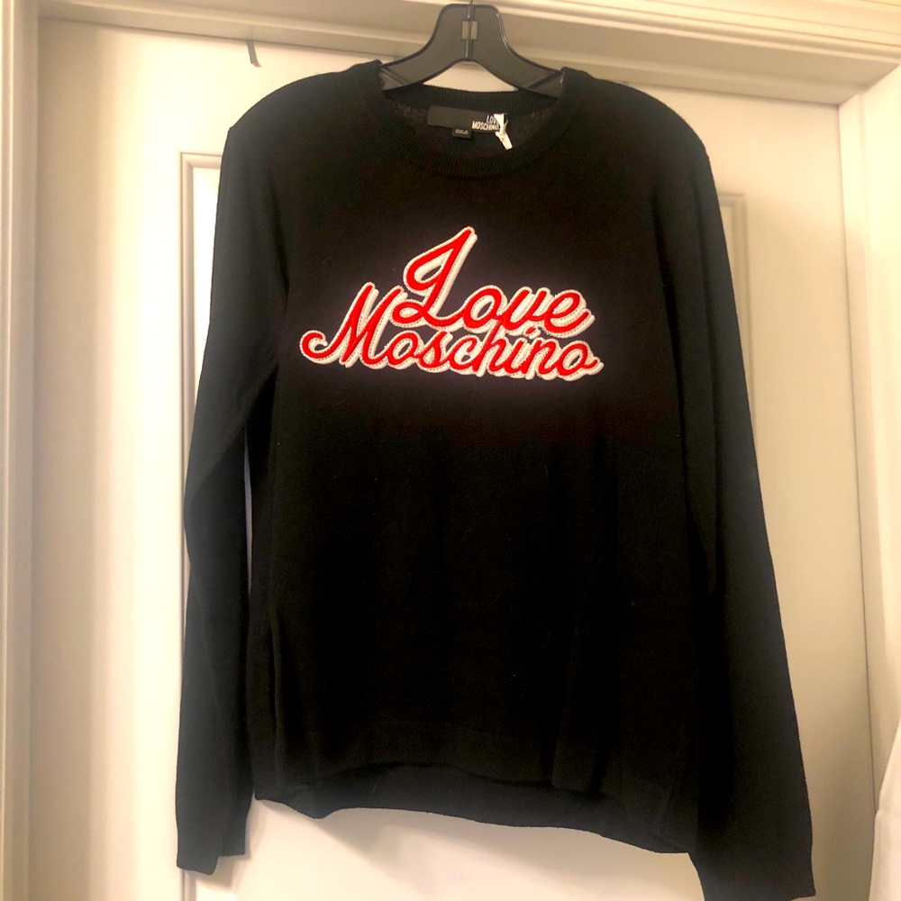 NWT Love Moschino Black Sweater